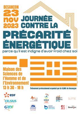 Journée de lutte contre la précarité énergétique organisée par la Ville de Besançon - Atelier proposé par l'ORECA Jeudi 23 novembre 2023